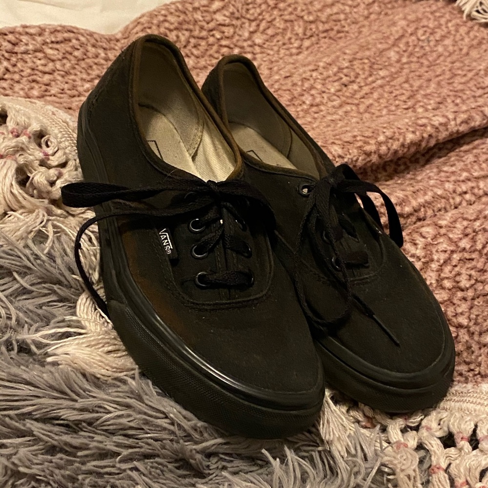 Black on Black Vans